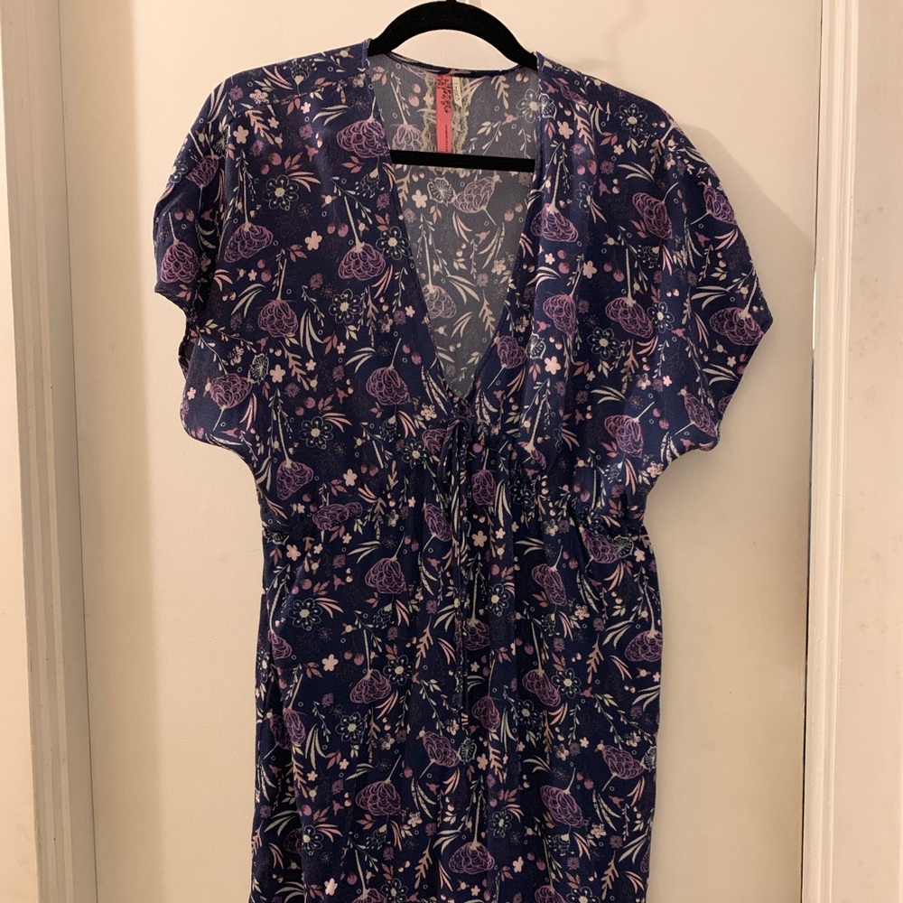 Cinnamon Girl Plunge Neck Dress, Size M